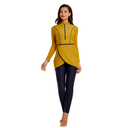 Robe Ensemble 3 Pièces Col Rond Manches Longues Féminin