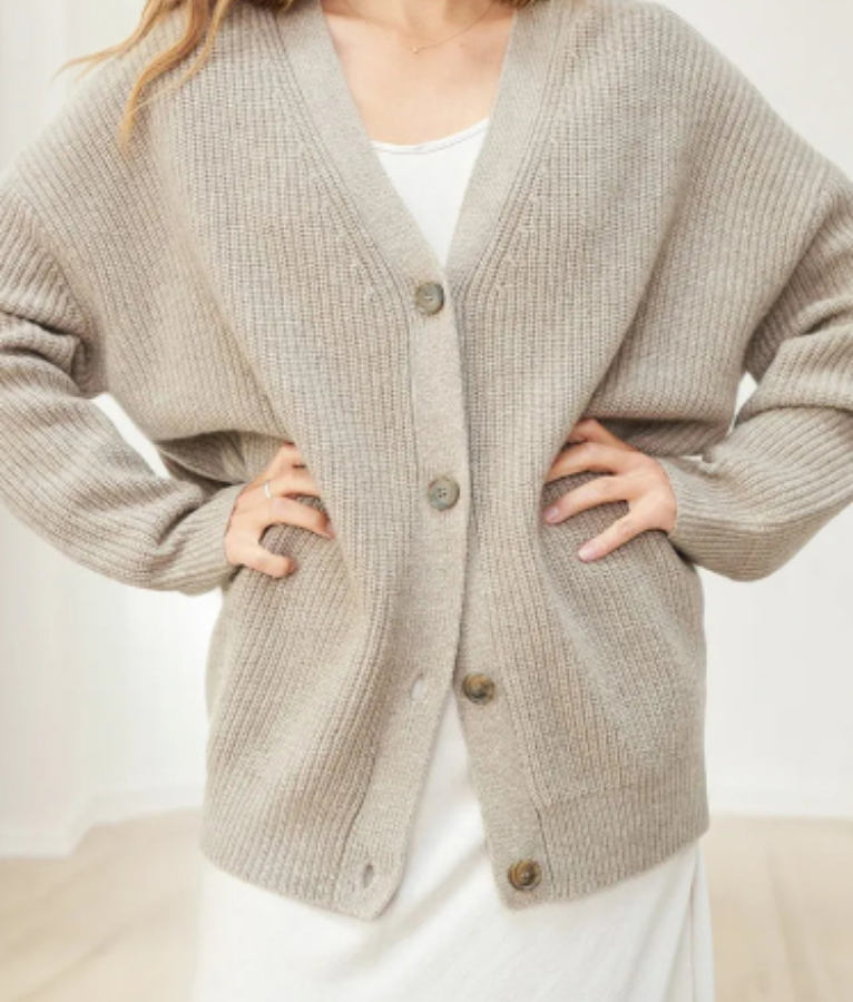 Cardigan Femme Long Manches Élégant et Confortable