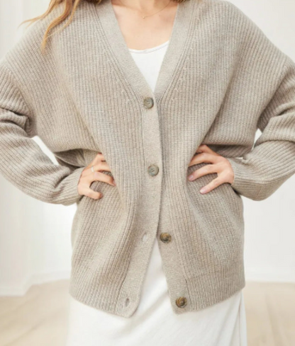 Cardigan Femme Long Manches Élégant et Confortable