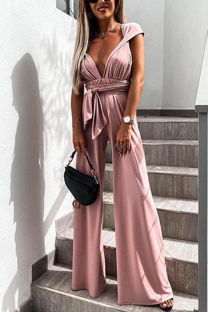 Robe-Combinaison Féminine Élégante Décolleté Profond - PanierRoyale