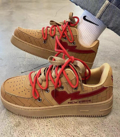 Baskets Femme Confort Élégantes Cœur Brodé