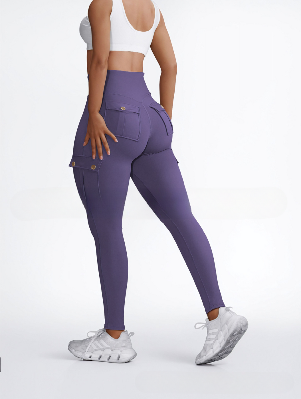 Pantalon Féminin Élégant avec Poches et Taille Relâchée