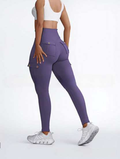 Pantalon Féminin Élégant avec Poches et Taille Relâchée