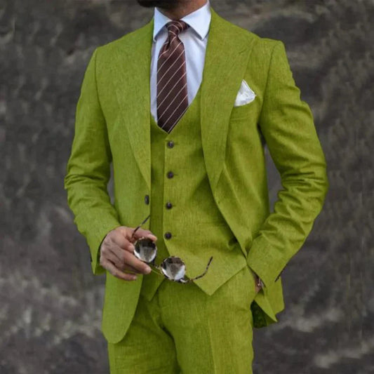 Costume Homme Léger 3 Pièces avec Col Reversible - BerlinGlamour
