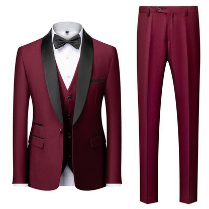 Costume Homme noir Élégant avec Nœud Papillon