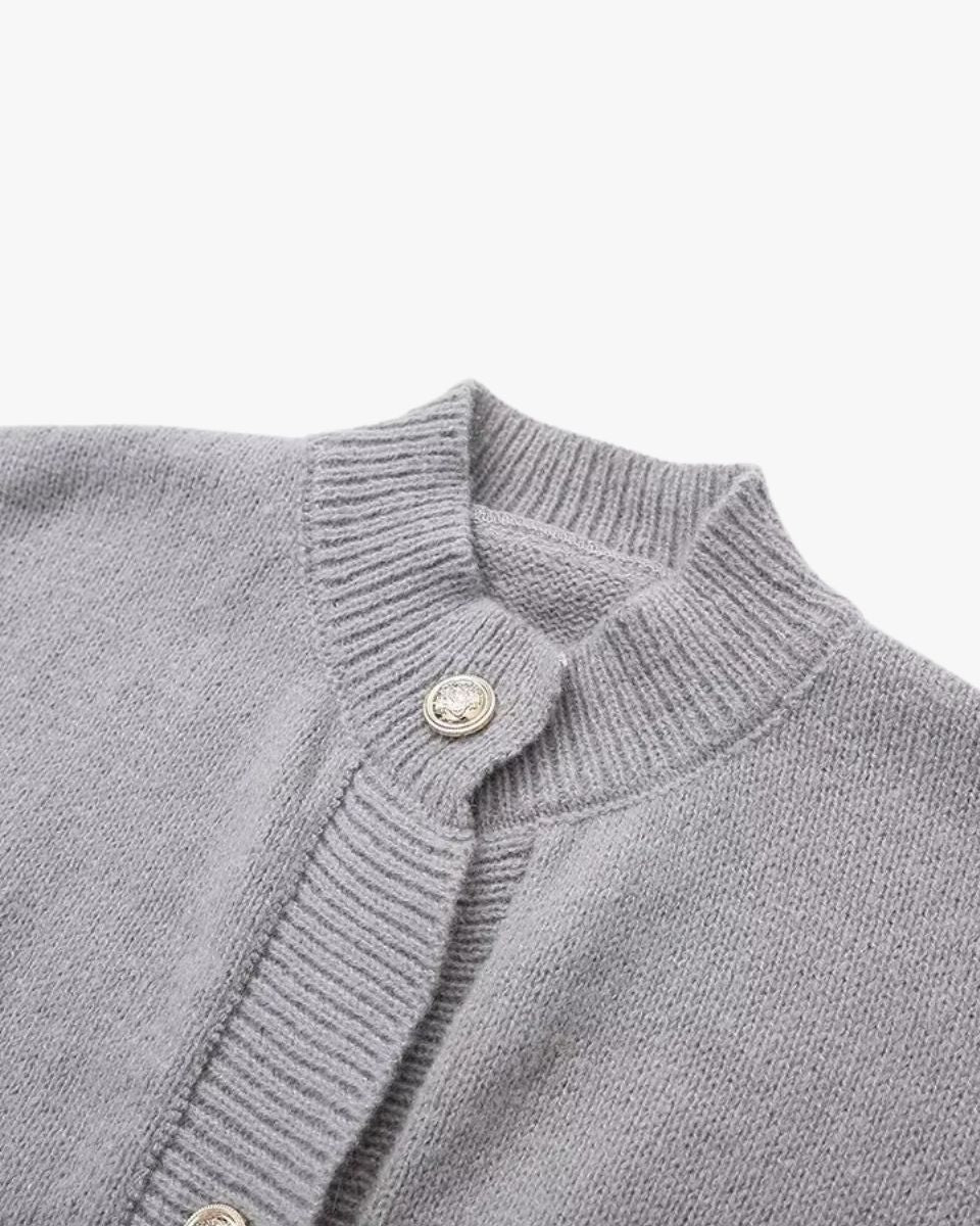 Cardigan Femme Boutons et Manches Tombantes