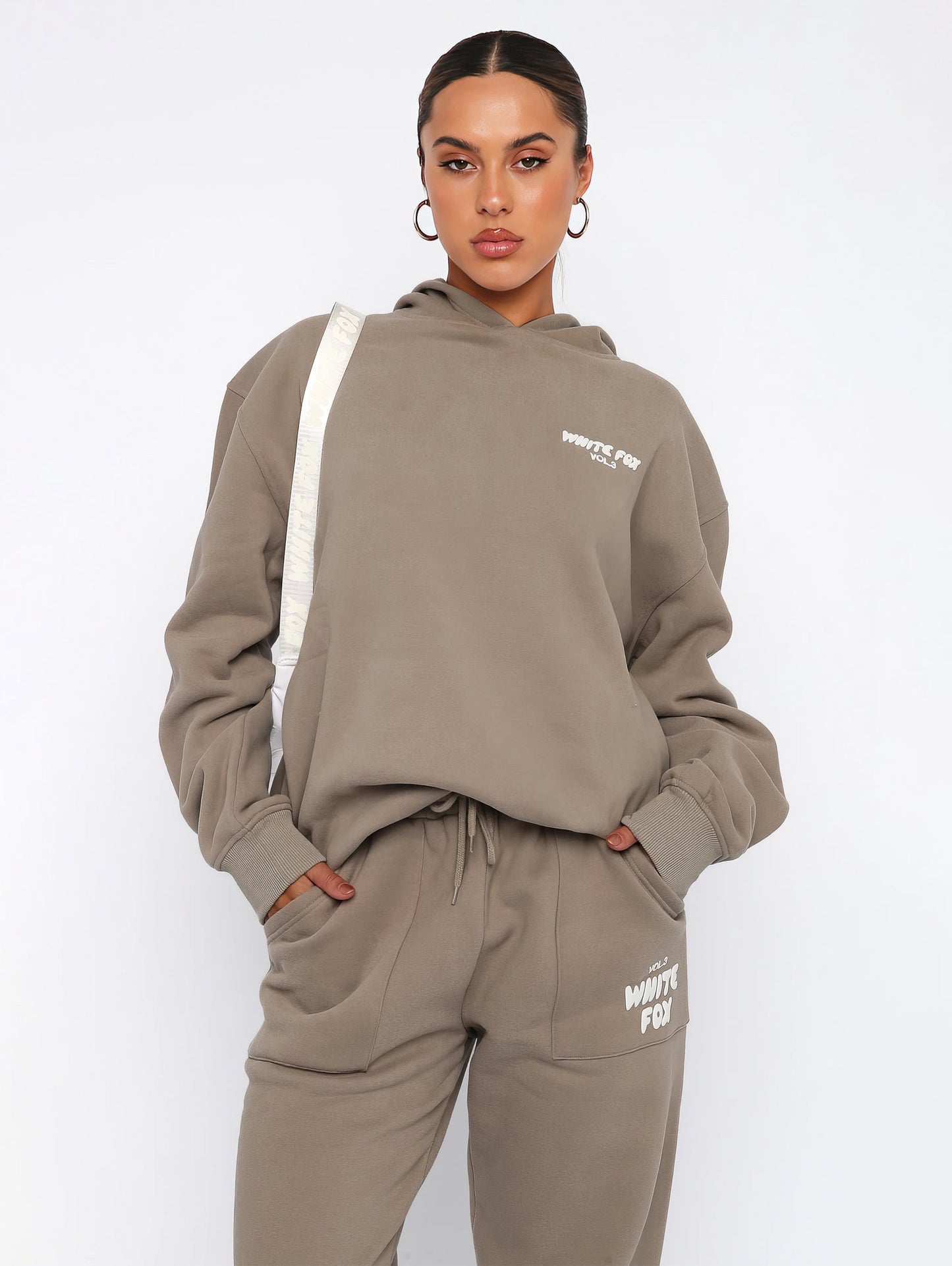 Ensemble Jogging Femme Coton Oversize Sweat à Capuche Pantalon
