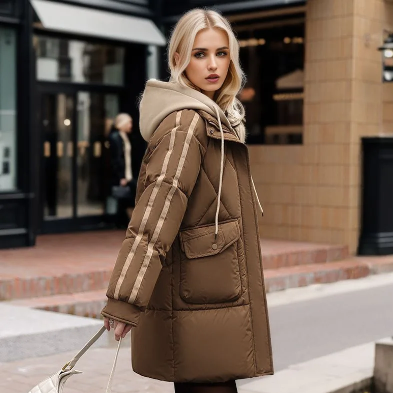 Manteau de Fourrure Élégant et Chaud