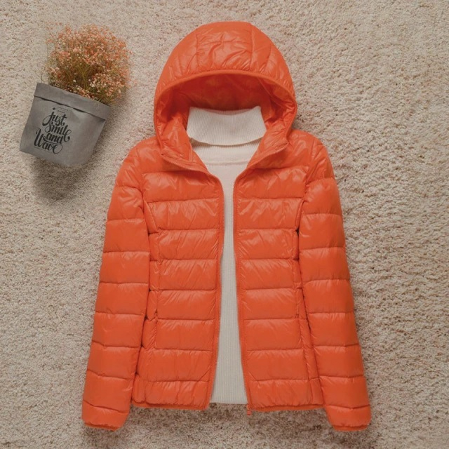 Veste Matelassée Femme Légère Capuche Fonctionnelle Coupe Ajustée