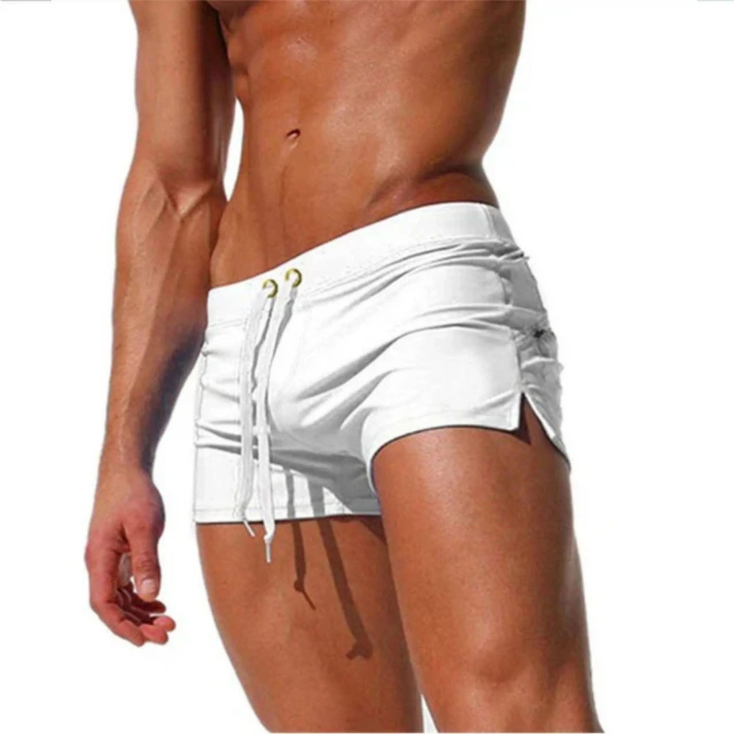 Short de Bain Homme Élastique avec Cordon Réglable
