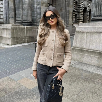 Veste Femme Tweed Chic Élégant - luxestyle