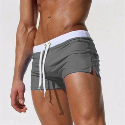 Short de Bain Homme Élastique avec Cordon Réglable