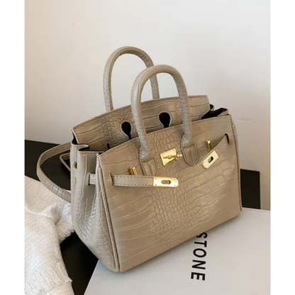 Sac à main en cuir blanc femme élégant avec sangles réglables