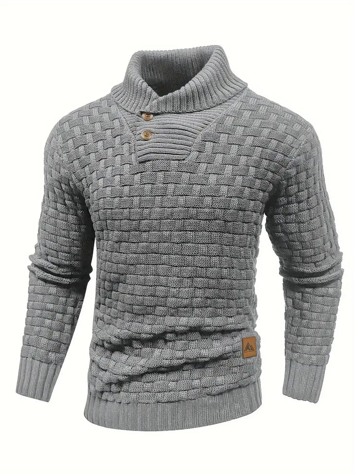 Pull Col Montant en Laine Épaisse - vue 2