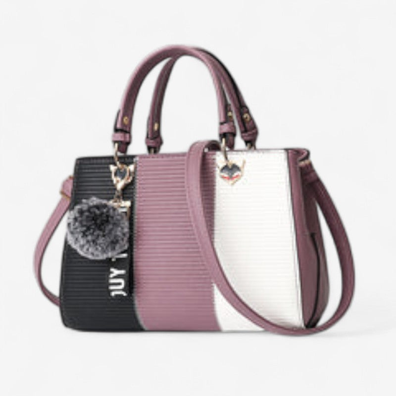 Sac à Épaule Cuir Véritable avec Fermeture Éclair