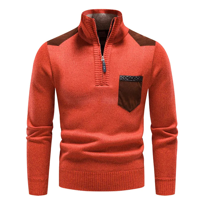 Pull Col Montant Homme Printemps Léger et Décontracté