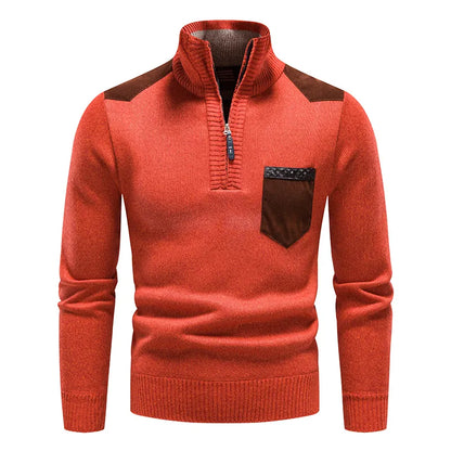 Pull Col Montant Homme Printemps Léger et Décontracté
