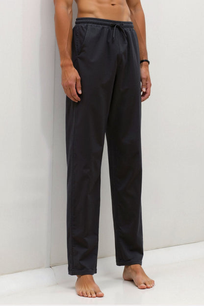 Pantalon de survêtement Homme Blanc avec Cordons de Serrage