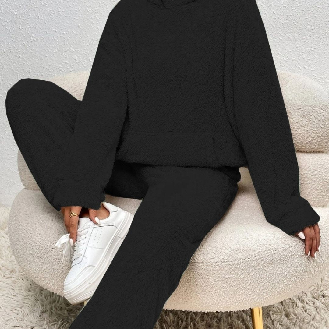 Ensemble Loungewear Femelle Printemps Confortable Capuche