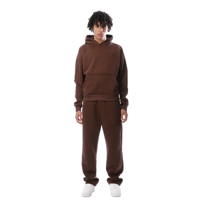 Sweat Capuche Unisexe Noir avec Poche Zippée