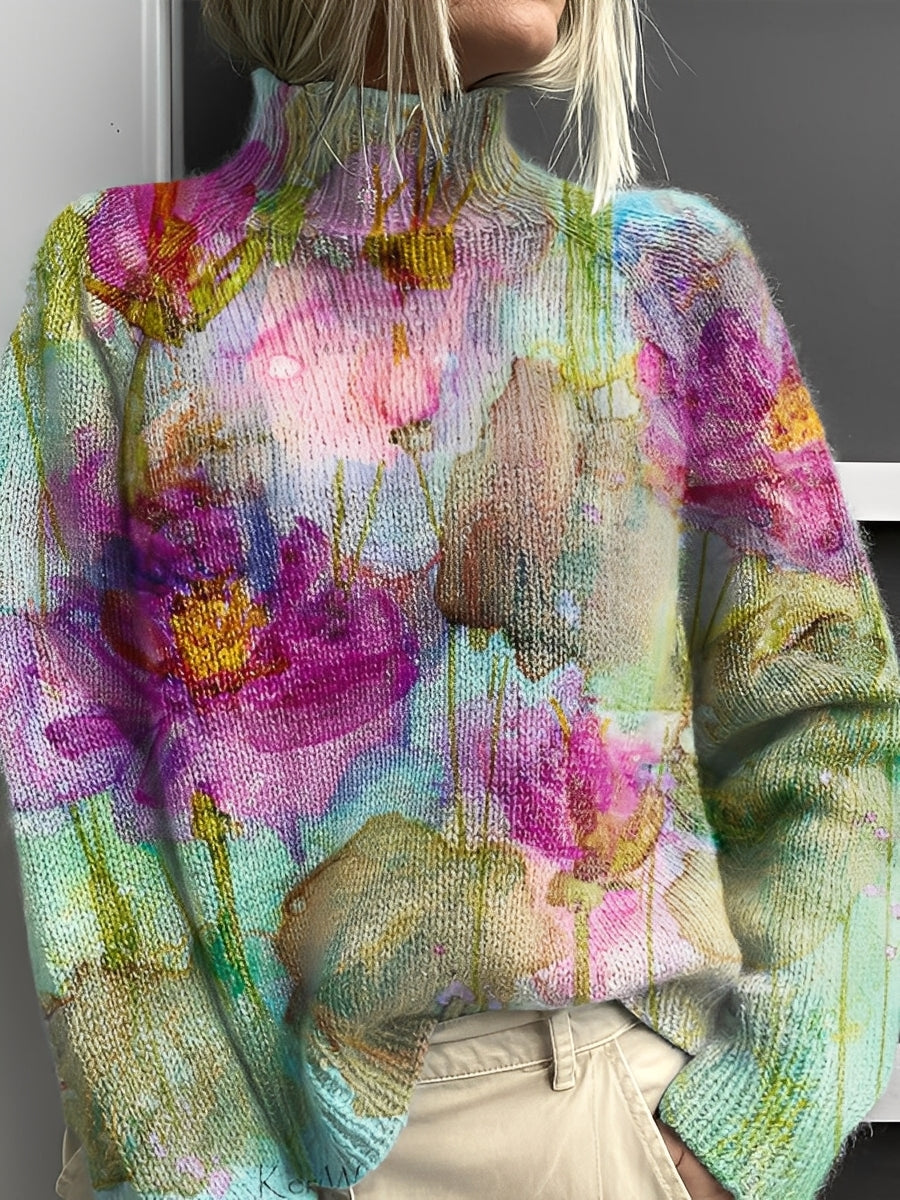 Pull Col Roulé Femme Chic pour Hiver