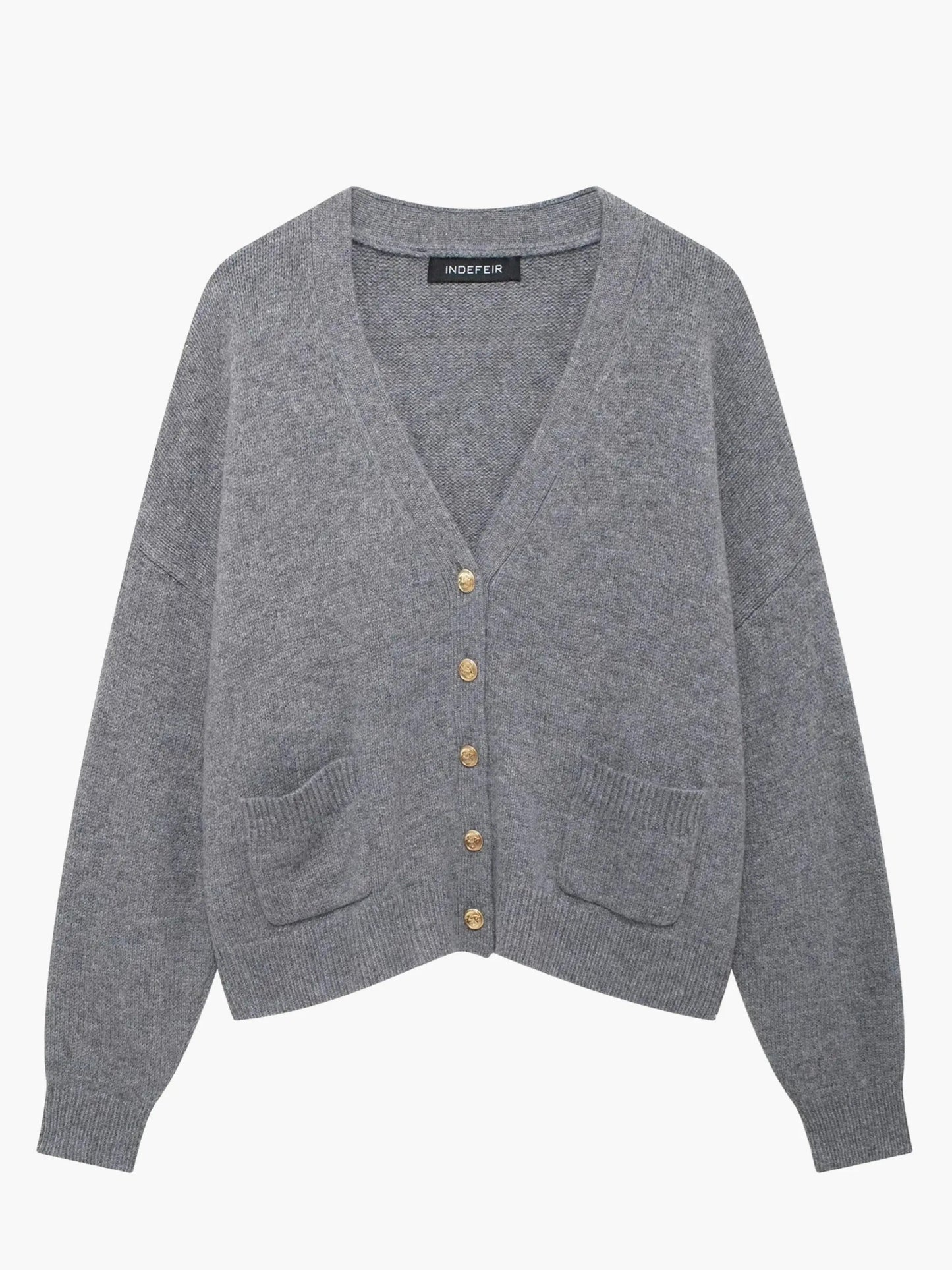 Cardigan Femme Col V Élégant - BerlinGlamour