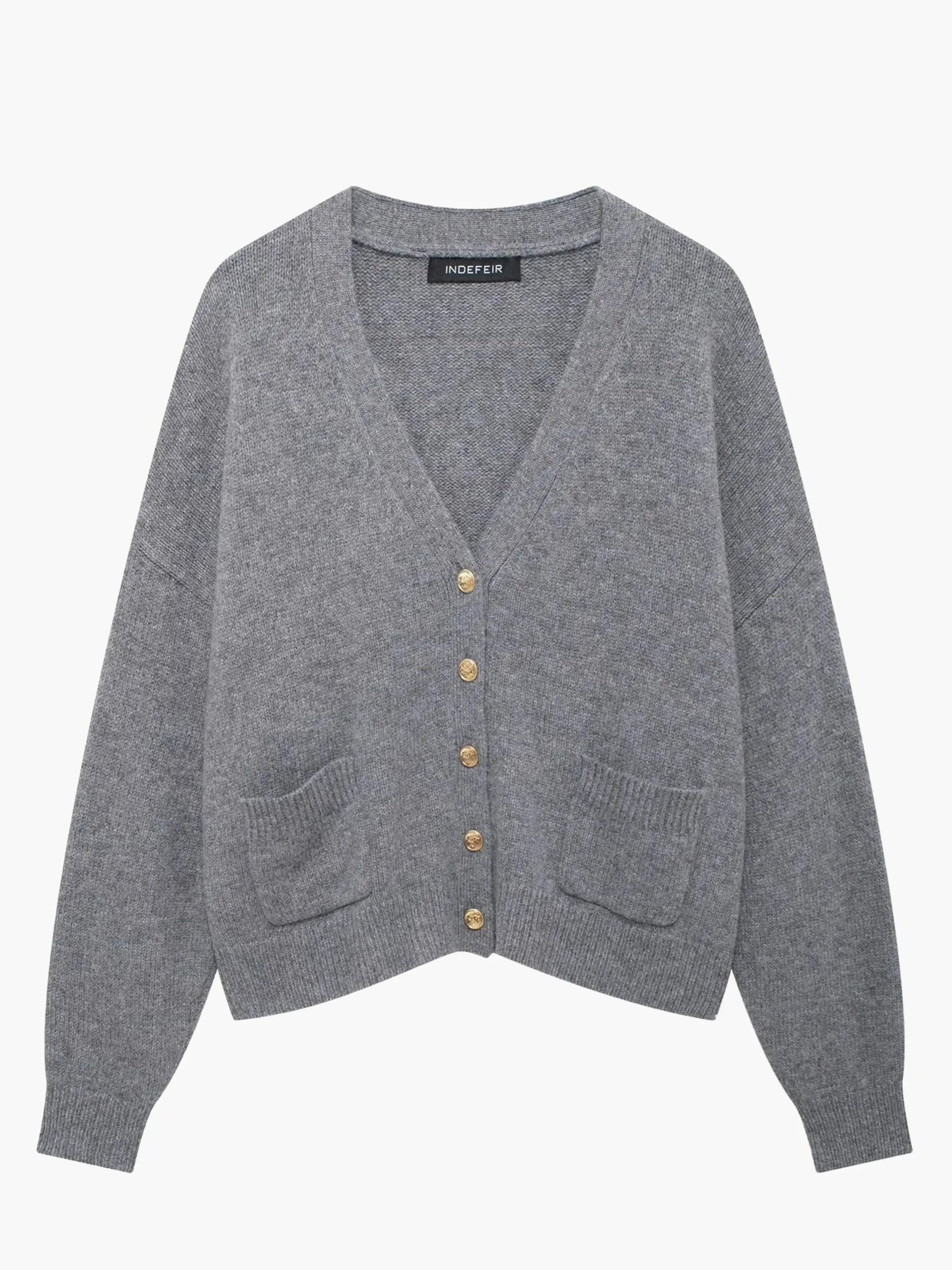 Cardigan Femme Col V Élégant - BerlinGlamour