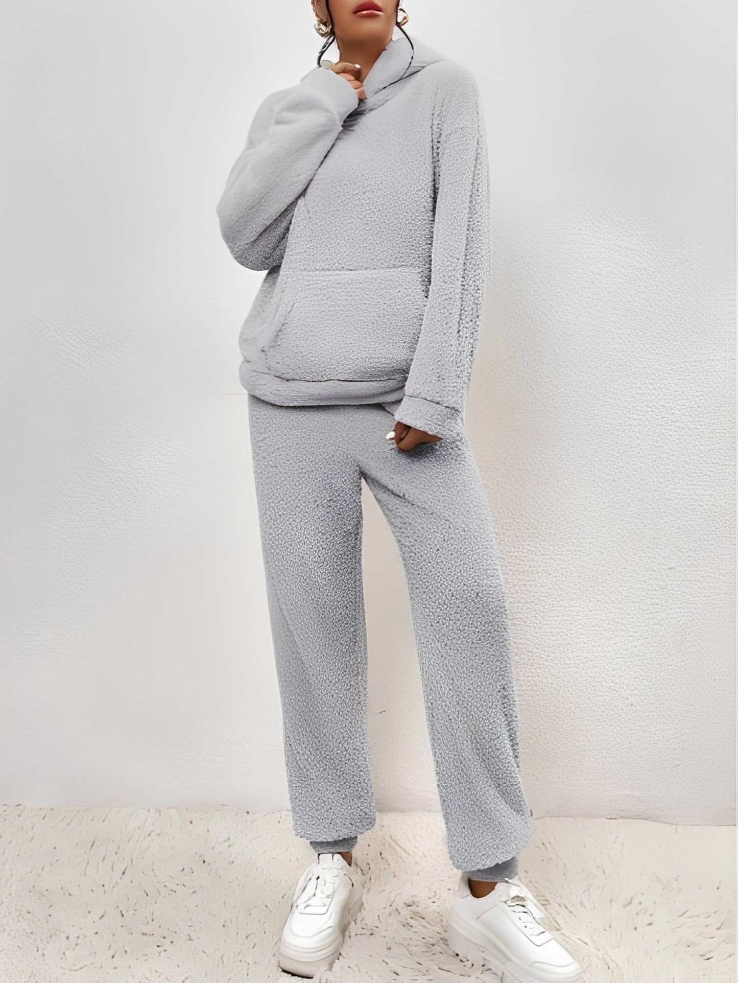 Tenue Hiver Femme - Sweater et Pantalon Molleton Doux pour Femme