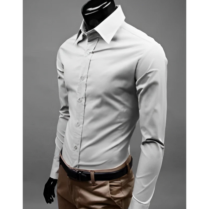 Chemise Homme Slim Manches Longues Classique