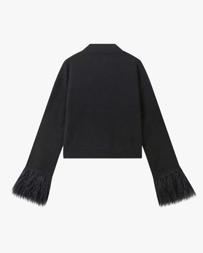 Cardigan Femme Boutons et Manches Tombantes