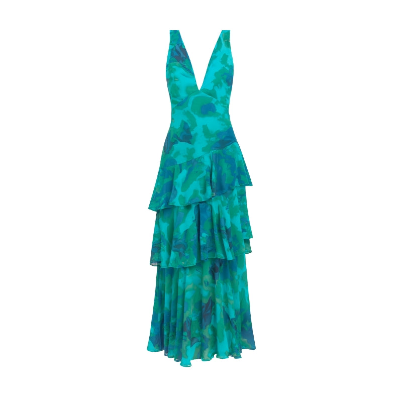 Robe Soirée Décolleté Profond Dos Nu Élégante - PanierRoyale