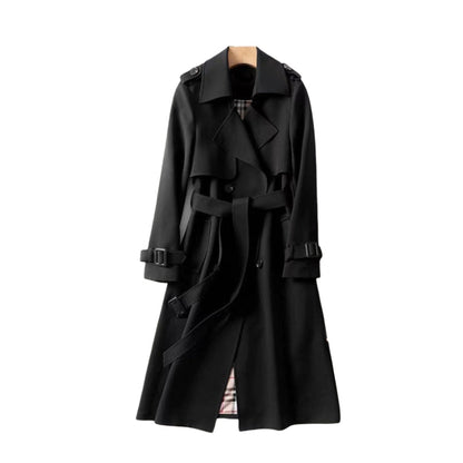 Imperméable Femme Classique à Ceinture Élégante