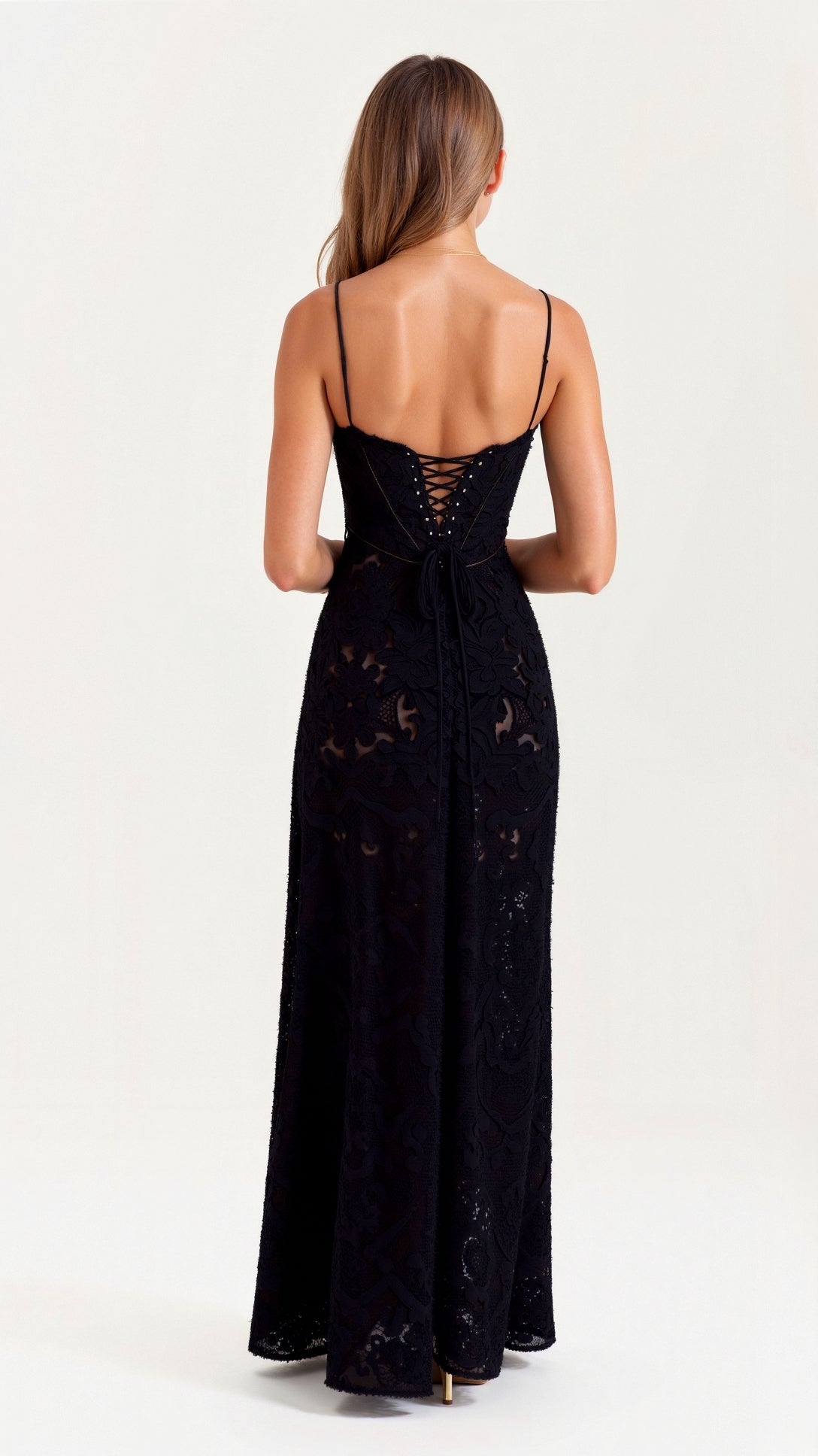 Robe de cérémonie femme longue élégante pour mariée ou invitée