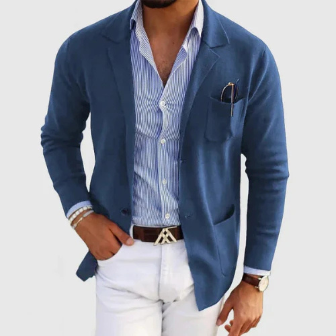Blazer Homme Noir Élégant et Chauffant