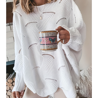 Pull Tricot Féminin Manches Longues Doux et Confortable
