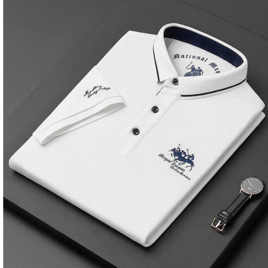 Polo Homme Slim Fit Col V - PanierRoyale