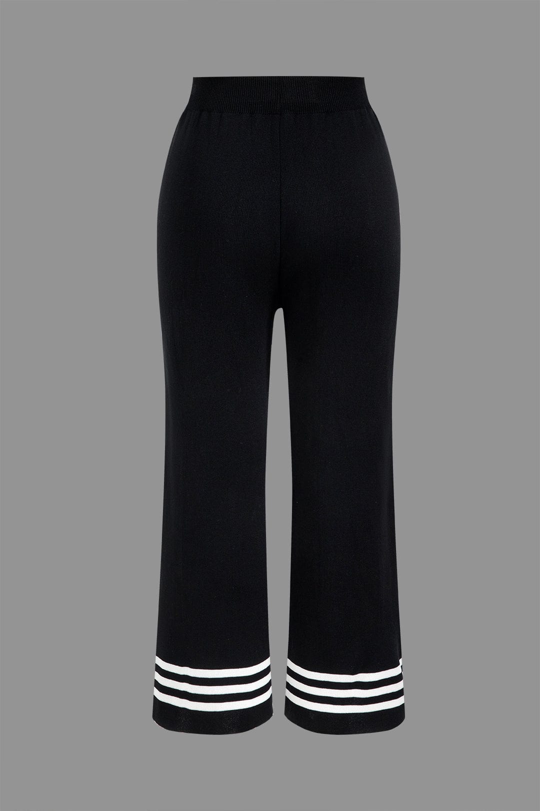 Ensemble Tricot Femme Élégant : Cardigan Court et Pantalon Large