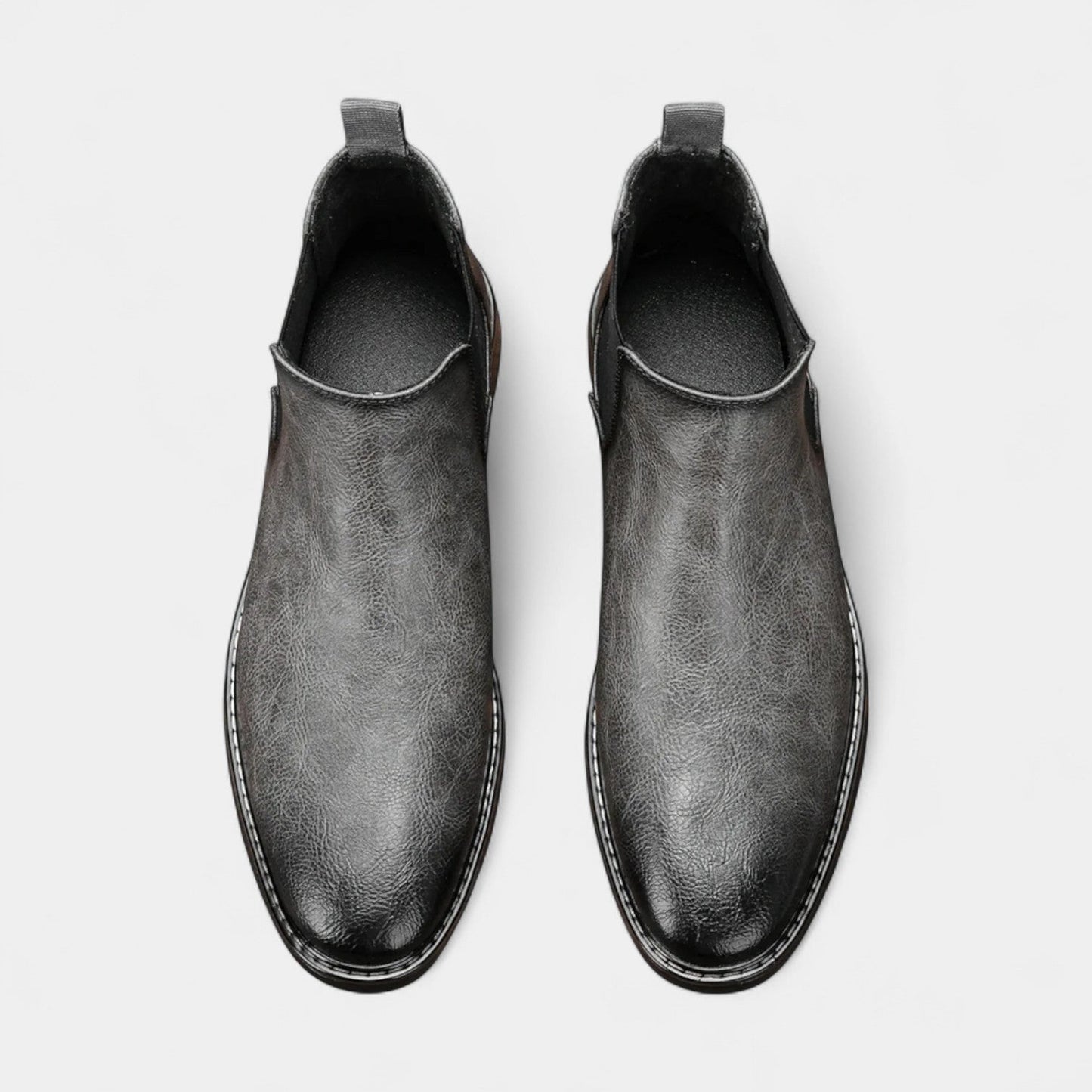 Bottes Chelsea Homme cuir synthétique élastique