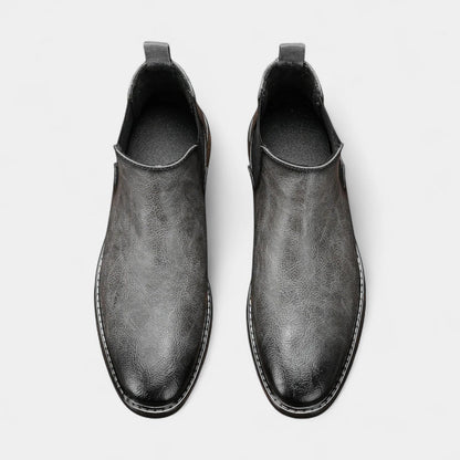 Bottes Chelsea Homme cuir synthétique élastique