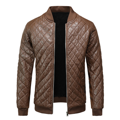 Veste Cuir Hiver Élégante et Chaude pour Homme - PanierRoyale