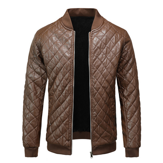 Veste Cuir Hiver Élégante et Chaude pour Homme - PanierRoyale