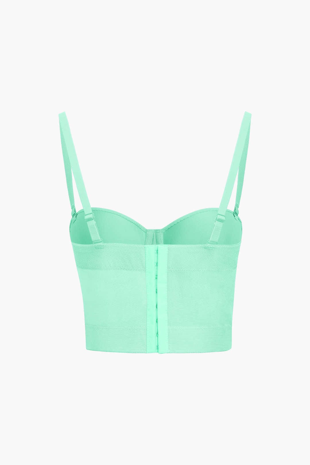 Bustier Top Push-Up avec Coupes Balconnets et Dentelle