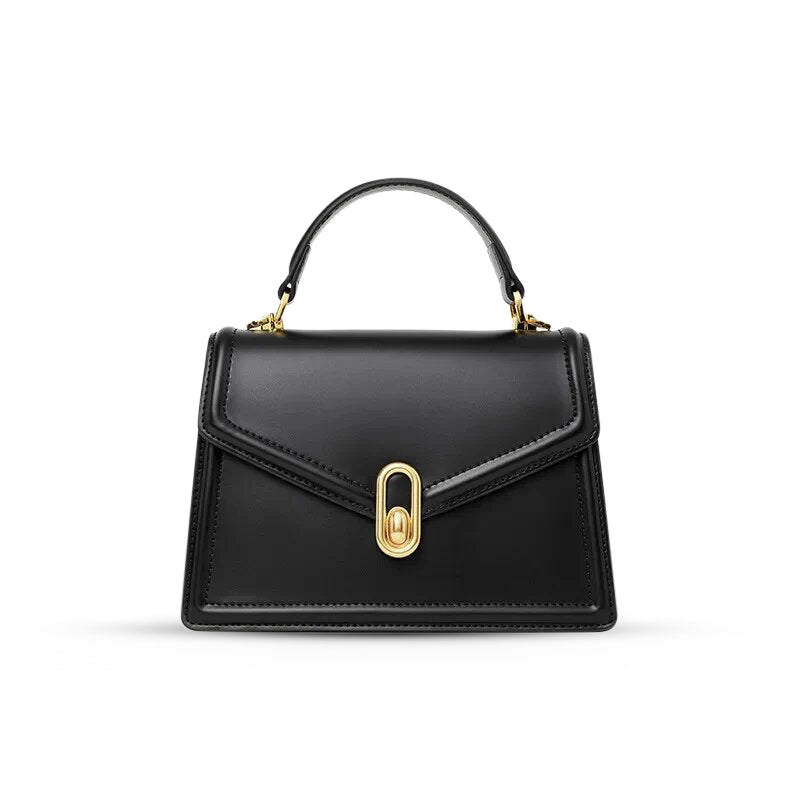 Sac à Main Femme Structuré avec Poignée et Fermeture Or