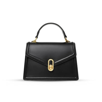 Sac à Main Femme Structuré avec Poignée et Fermeture Or