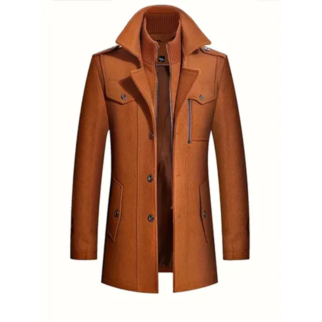 Manteau Homme Long et Élégant pour Hiver - PanierRoyale