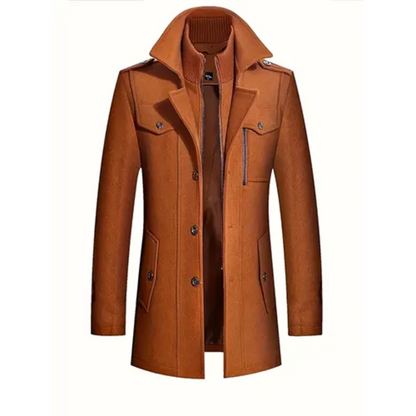 Manteau Homme Long et Élégant pour Hiver - PanierRoyale