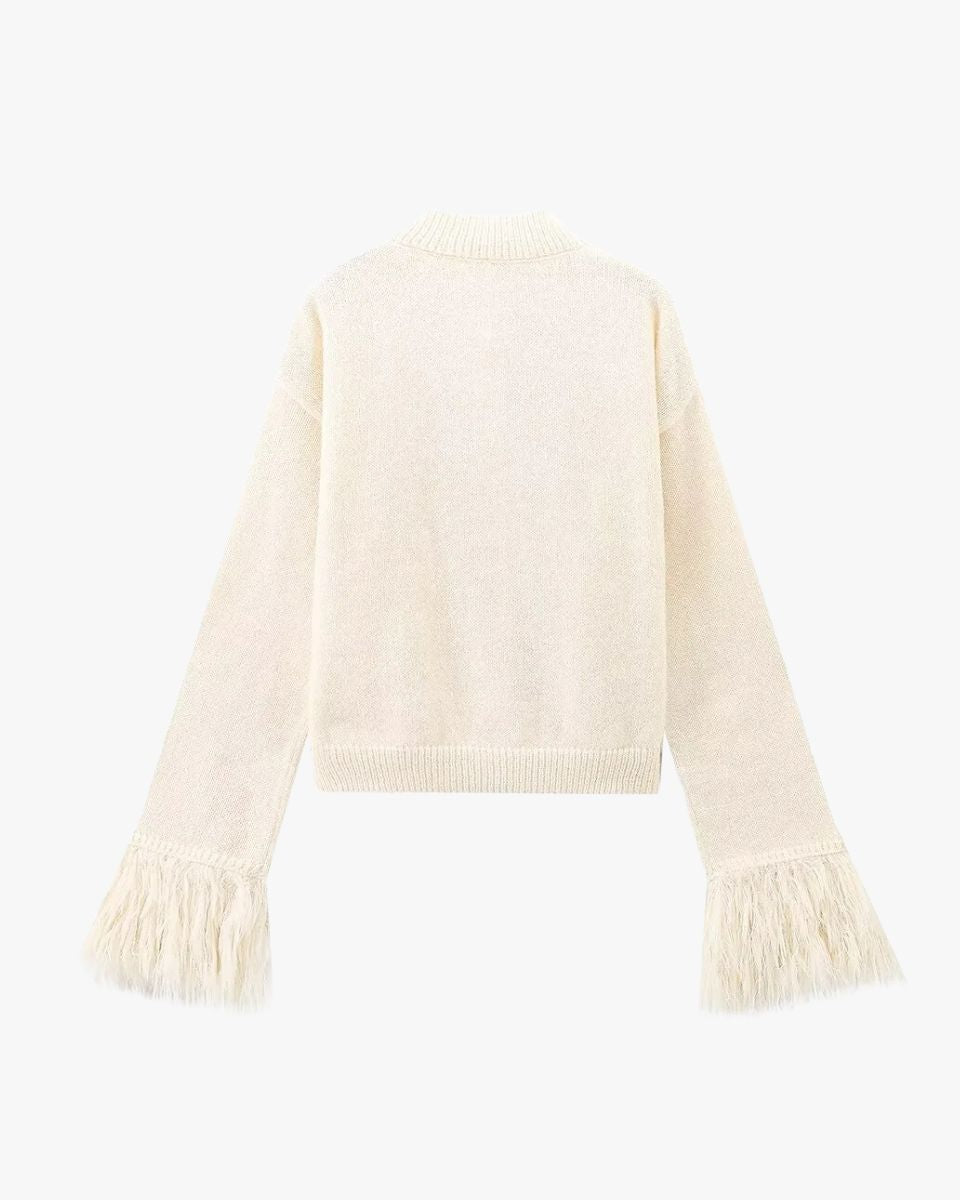Cardigan Femme Boutons et Manches Tombantes