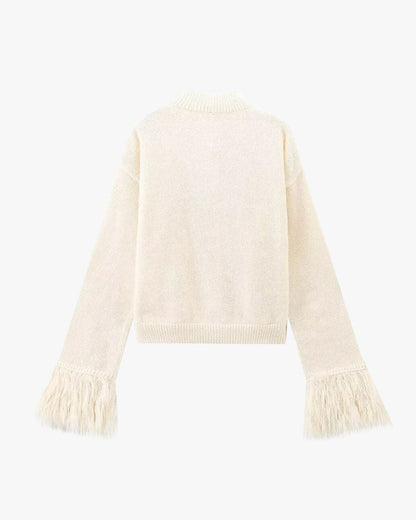 Cardigan Femme Boutons et Manches Tombantes