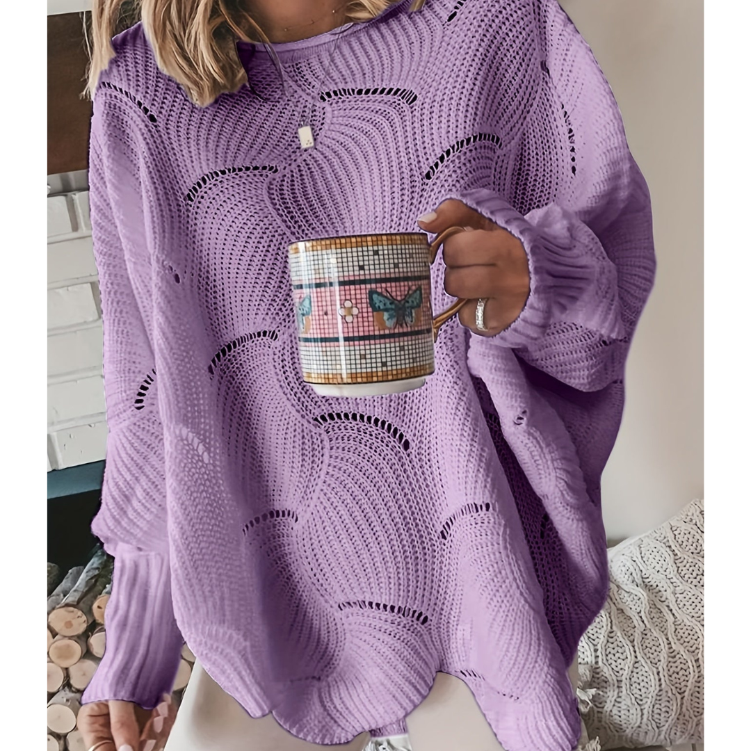 Pull Tricot Féminin Manches Longues Doux et Confortable