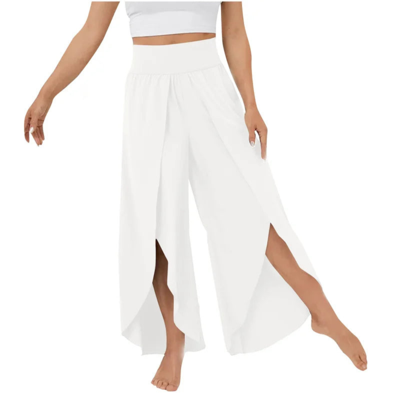Pantalon Femme Taille Classique Longueur Totale